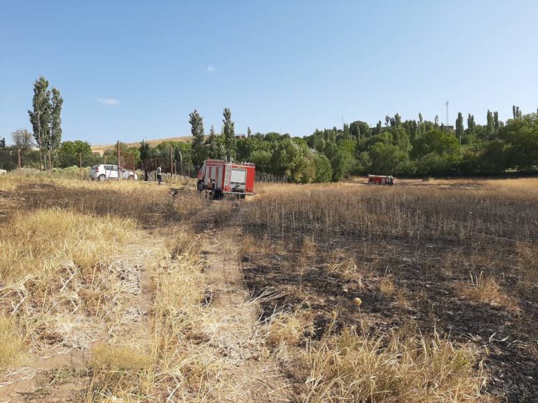 کشاورزان از آتش زدن بقایای مزارع خود بعد از برداشت محصول خودداری کنند