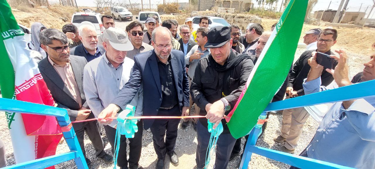افتتاح خط انتقال رفت و برگشت فاضلاب و سپتیک پایانه مرزی شهید حاج قاسم سلیمانی مهران