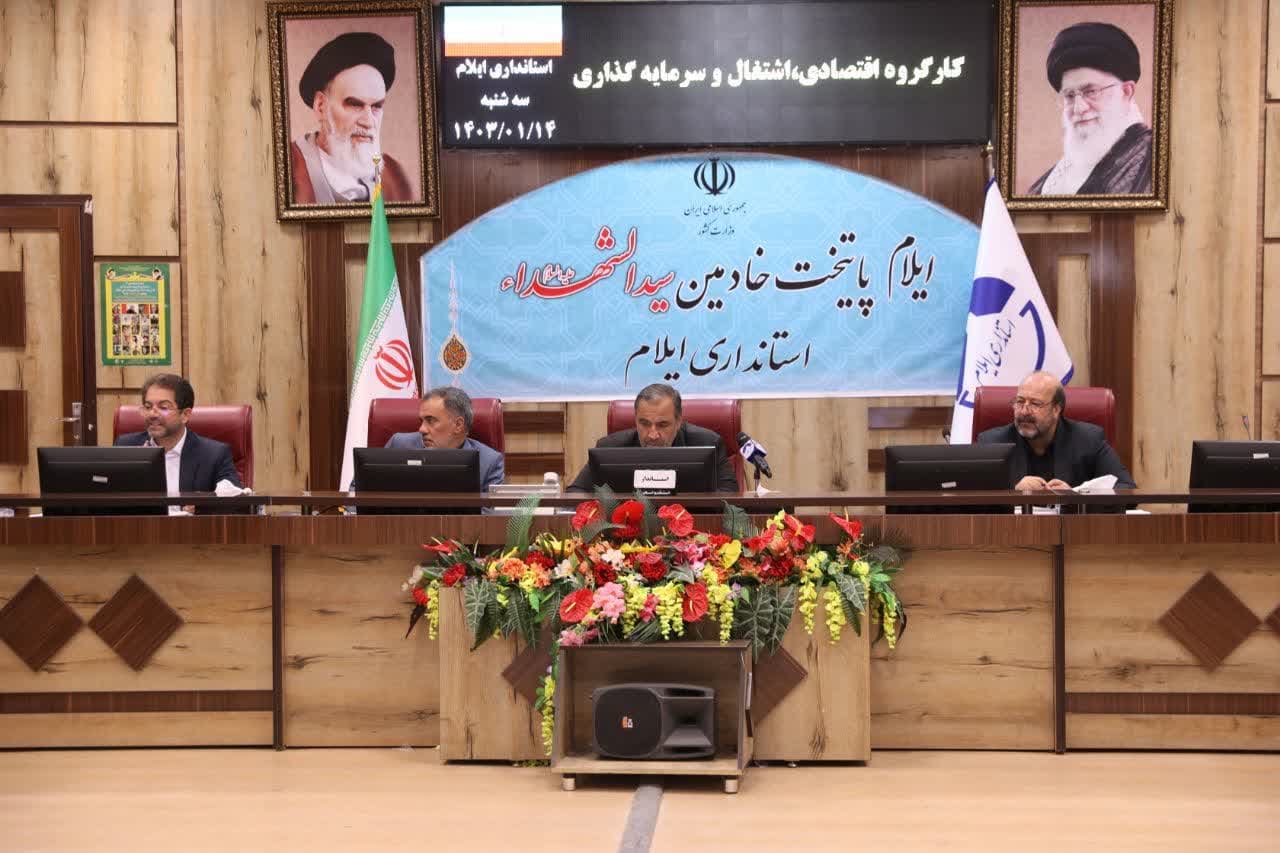 استاندار ایلام در نشست کارگروه اقتصادی، اشتغال و سرمایه‌گذاری استان: ایستگاه‌های پمپاژ نیمه‌کاره استان از محل مولد‌سازی اموال مازاد تکمیل می‌شوند