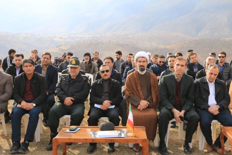 برگزاری آئین کلنگ‌زنی سایت ۲۰ هکتاری در روستای سراب کلان شهرستان سیروان
