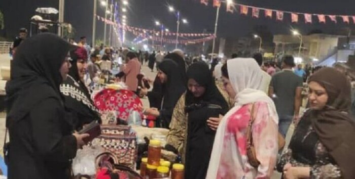 شانزدهمین نمایشگاه دست‌سازه‌های ایلام در کوت عراق برپا شد