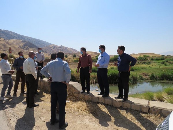 بازدید مدیر عامل شرکت آب منطقه ای از رودخانه چرداول