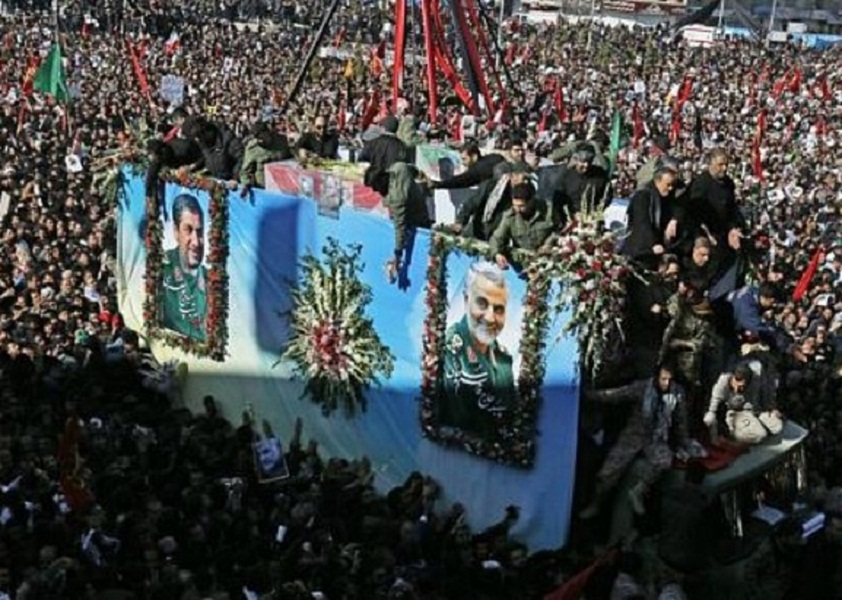 افزایش جان باختگان مراسم تشییع پیکر شهید سلیمانی در کرمان به ۵۶ نفر