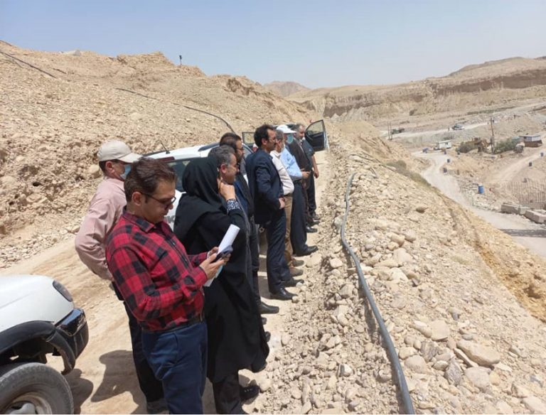 بازدید معاون تلفیق و امور تنظیم گری شرکت مدیریت منابع آب ایران و رییس حوضه آبریز کرخه و مرزی غرب از سد مخزنی میمه