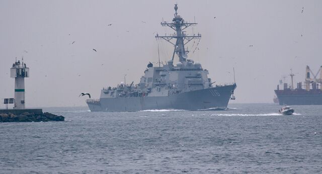 روسیه: ناو جنگی آمریکا در دریای سیاه را زیر نظر داریم