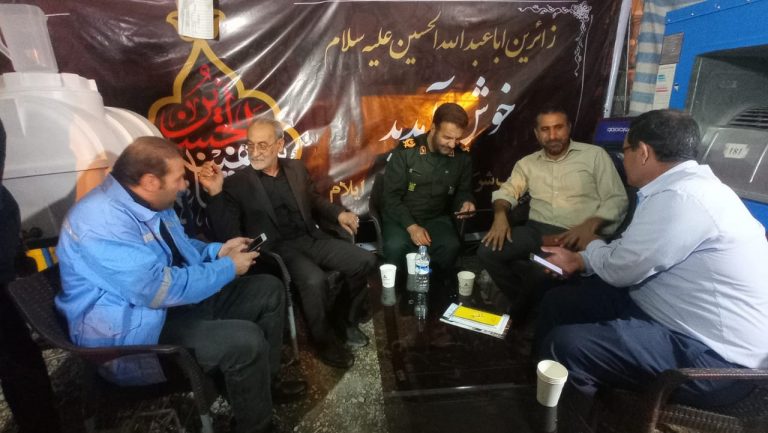 سردار کریمیان در بازدید از موکب پالایشگاه گاز ایلام: خدمت رسانی پالایشگاه گاز ایلام به زائران اربعین قابل تحسین است